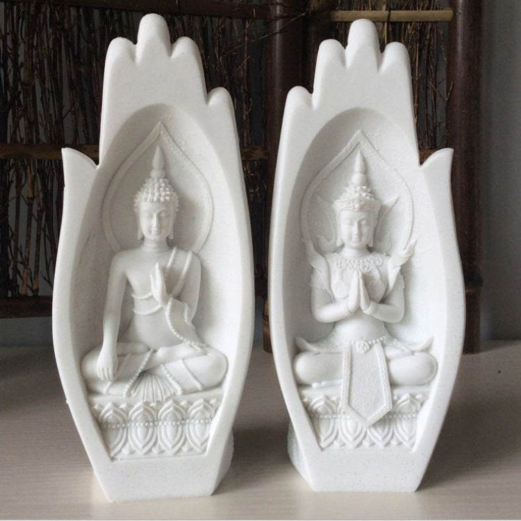 Elegante pieza de arte de la mano de Buda