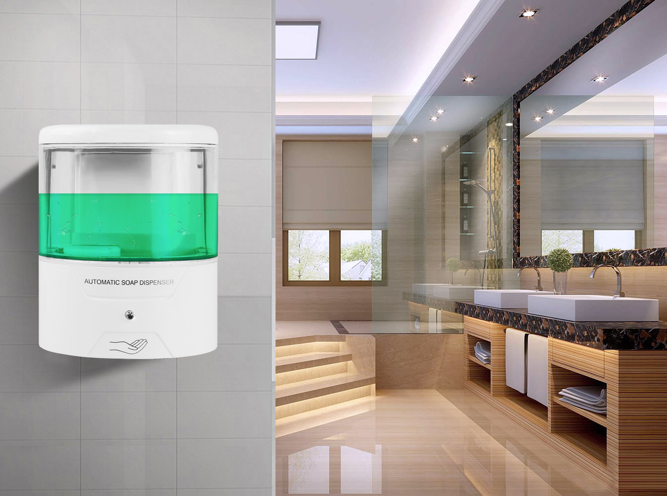 Dispensador de Jabón Automático con Sensor