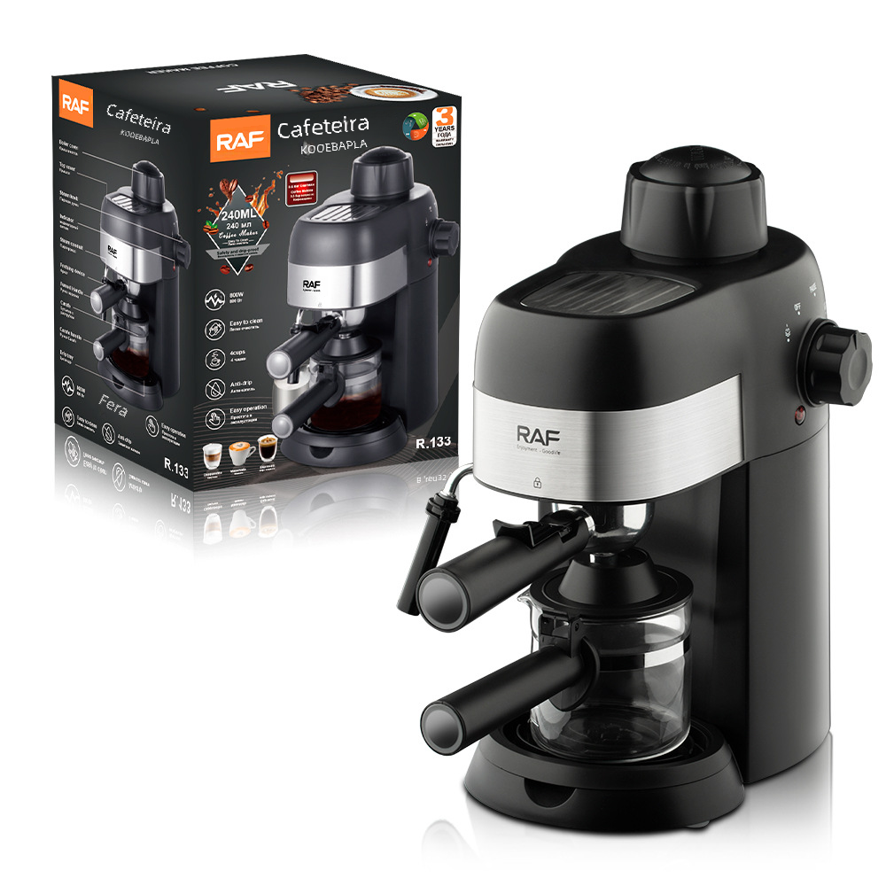 Máquina de Café Italiana Semi-Automática Compacta para Hogar