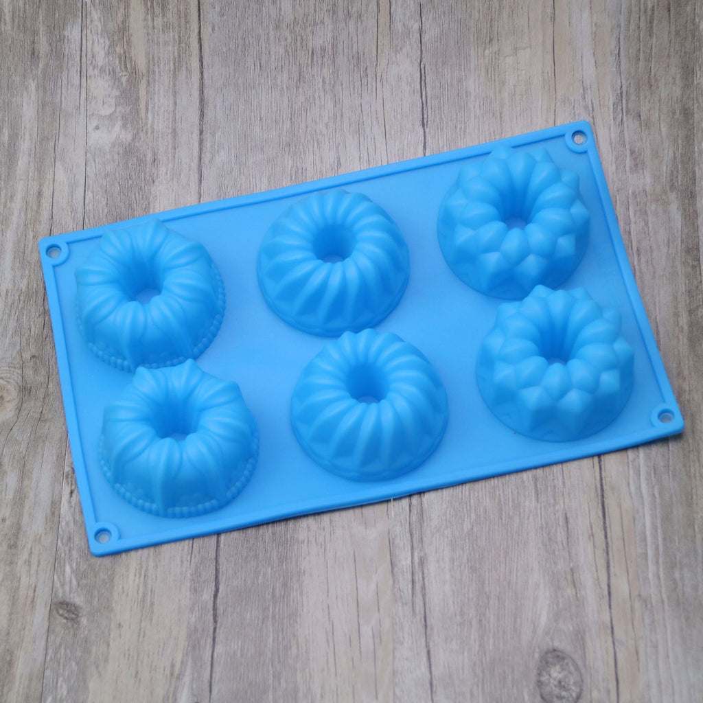 Moldes de Silicona de 6 Cavidades para Pastel y Donas con Diseño de Ángel Hueco