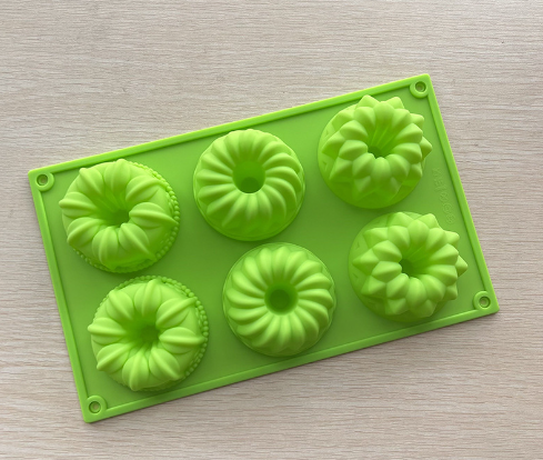 Moldes de Silicona de 6 Cavidades para Pastel y Donas con Diseño de Ángel Hueco