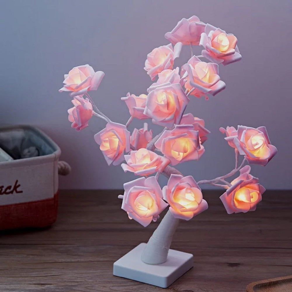 Lámpara LED Árbol de Rosas