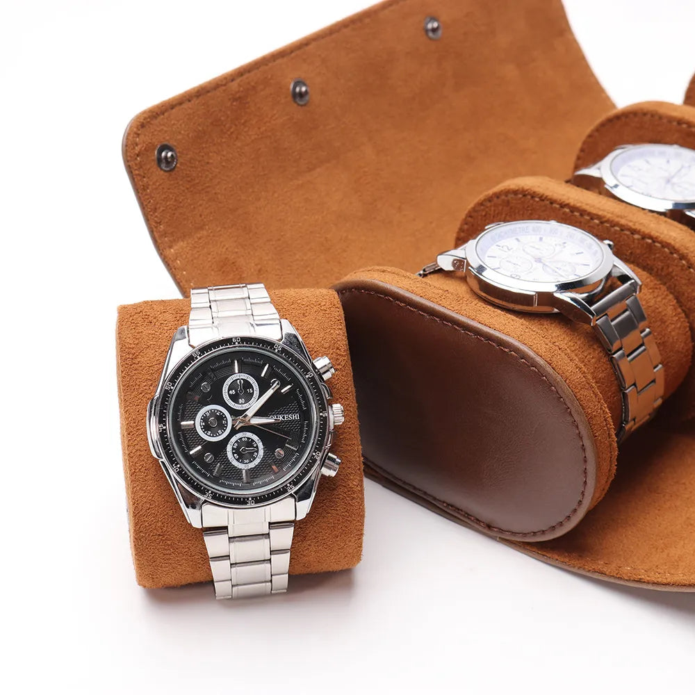 Estuche de Viaje para Relojes - 3 Compartimentos