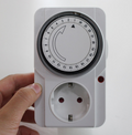 Enchufe con temporizador estándar de la UE, interruptor temporizador mecánico de 16 A