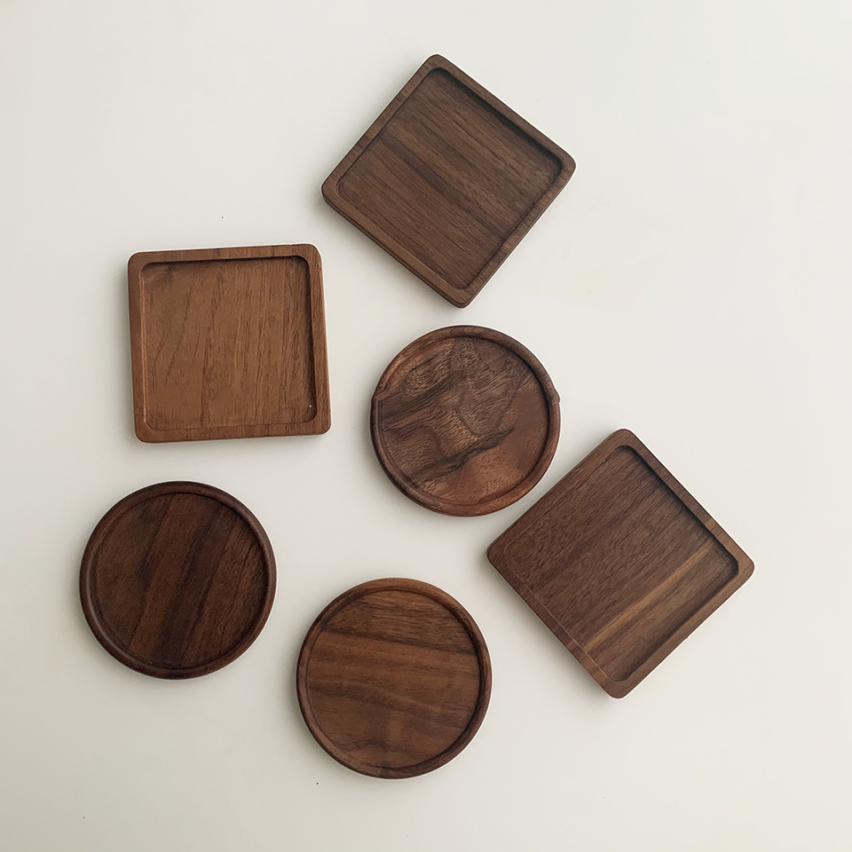 Posavasos de Madera Nogal Japonés