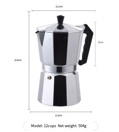 Cafetera Moka Italiana de Aluminio