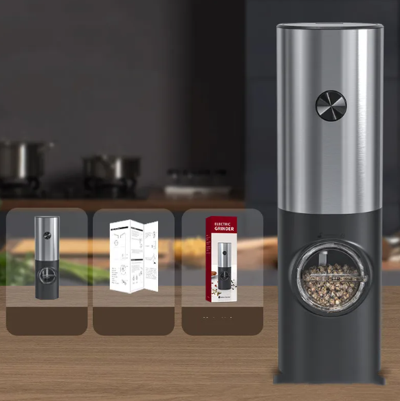 Molinillo Eléctrico de Pimienta con Carga USB