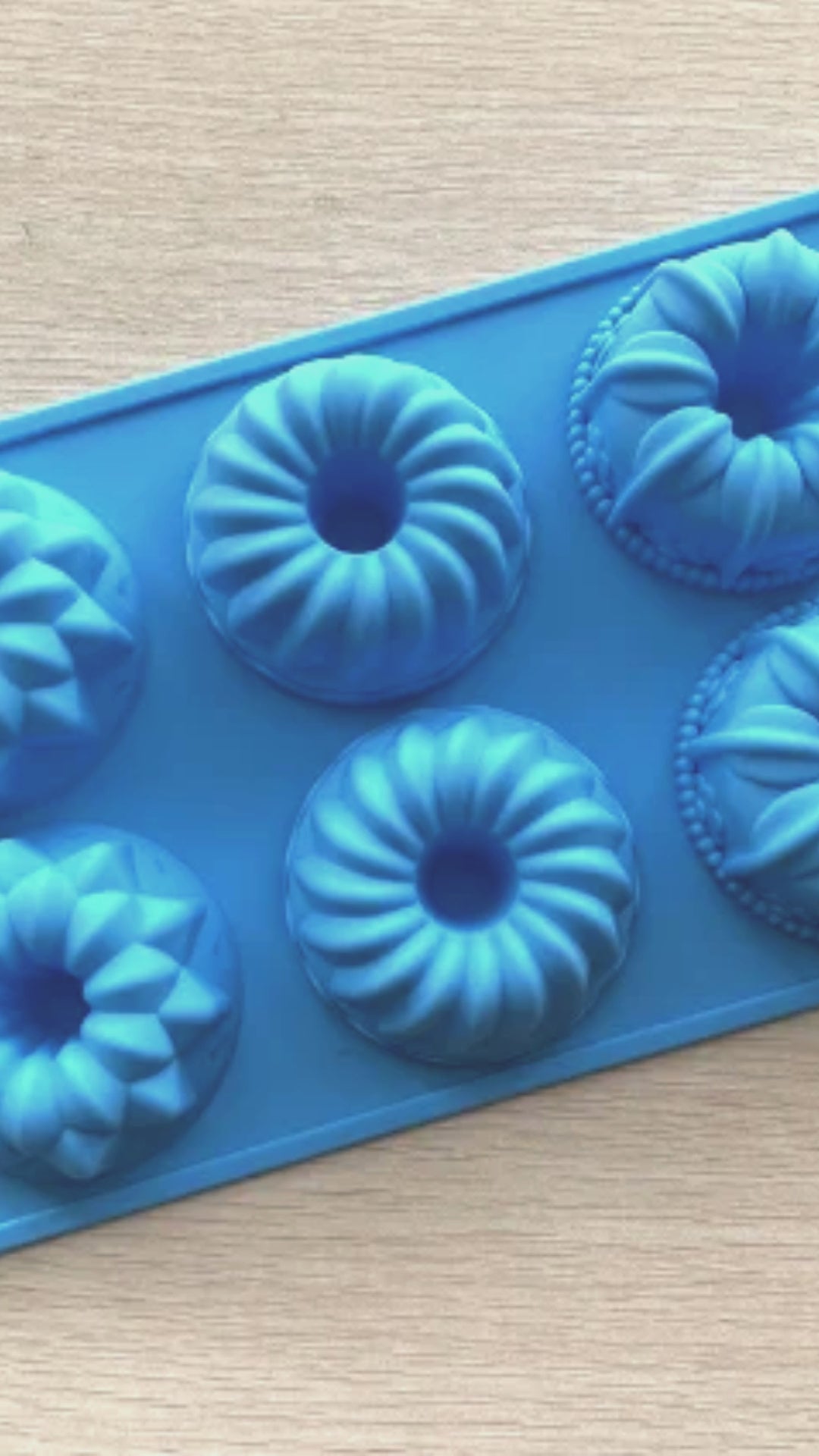 Moldes de Silicona de 6 Cavidades para Pastel y Donas con Diseño de Ángel Hueco
